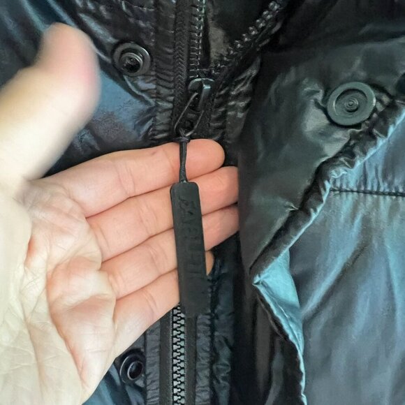 Fabletics Women's Essential Puffer Winter Jacket SMALL in Black - Picture 7 of 14